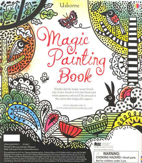 Discover the beauty of watercolor with the Usborne Magic Watercolor Book